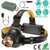 Super Bright Headlamp Adjustable Rechargeable LED Spotlight Floodlight Headlight Torch 3 Light Modes Waterproof Flashlight for Fishing Camping Hiking