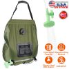 5Gal Solar Heating Camping Shower Bag w/ Removable Hose And Shower Head Portable Shower Bag for Beach Traveling Hiking