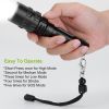 Tactical Gun Flashlight Rechargeable LED Flash Lamp Torch Waterproof Hunting Light Picatinny Rail Mount w/ Remote Pressure Switch