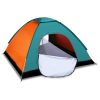 3/4 Man Waterproof Camping Tent Instant Pop Up Dome Tent w/Mosquito Net Doors Bags