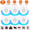 6 Packs Ultrasonic Pest Repellers Plug-In Indoor Pest Control Mouse Repellent Chaser Deterrent for Home Kitchen Office Warehouse Hotel