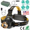 Super Bright Headlamp Adjustable Rechargeable LED Spotlight Floodlight Headlight Torch 3 Light Modes Waterproof Flashlight for Fishing Camping Hiking