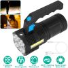Super Bright LED Searchlight USB Rechargeable Flashlight Waterproof Tactical Torch Handheld Emergency Spotlight w/ 4 Lighting Modes