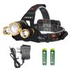250000 LM LED Headlamp IP45 Water-Resistant Rechargeable Work Headlights Flashlight Camping Hiking Fishing