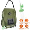 5Gal Solar Heating Camping Shower Bag w/ Removable Hose And Shower Head Portable Shower Bag for Beach Traveling Hiking