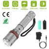 Tactical Military LED Flashlight 30000LM Zoomable Rechargeable Flashlight Torch w/ 5Modes SOS Night Light For Night Walking Adventures Searching
