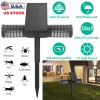 Solar Powered Bug Zapper LED Mosquito Killer Lamp Electronic Pest Control Repellent Insect Killer Repeller with Double Heads