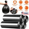 4 Rolls Black Garbage Bags 6.18 Gallons Unscented Disposable Trash Bags Portable Leak Resistant Trash Can Liners for Bathroom Office Kitchen Bedroom C