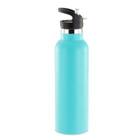 Sports Water Bottle Stainless Steel Vacuum-Insulated Drinking Cup w/ Straws Outdoor Cycling Hiking (Option: 750ml_TQS)