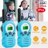 Kid Walkie Talkies 22 Channels 2 Way Radio Gift Toy Backlit LCD 3KMs Range Walky Talky Adventures Camping Hiking