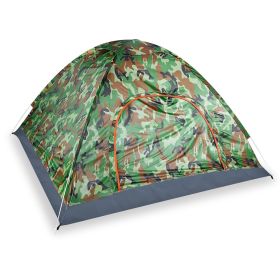 4 Persons Camping Waterproof Tent Pop Up Tent Instant Setup Tent w/2 Mosquito Net Doors Carrying Bag Folding 4 Seasons for Hiking Climbing Adventure F (Option: Camouflage)