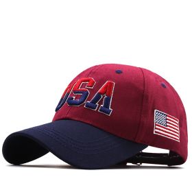 USA Flag Baseball Cap For Men Women Cotton Snapback Hat Unisex America Embroidery Hip Hop Caps Gorras Pet (Color: 02, size: 56-61cm Adjustable)