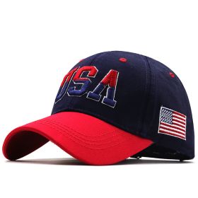 USA Flag Baseball Cap For Men Women Cotton Snapback Hat Unisex America Embroidery Hip Hop Caps Gorras Pet (Color: 01, size: 56-61cm Adjustable)