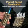 "3-in-1 Tactical Lighter – Butane Flame + Bottle Opener + Survival Tool – Perfect Men's Gift"