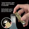 "3-in-1 Tactical Lighter – Butane Flame + Bottle Opener + Survival Tool – Perfect Men's Gift"